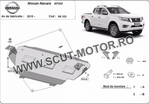 Scut radiator Nissan Navara NP300 după 2015