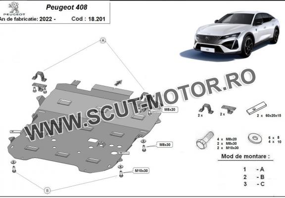 Scut motor Peugeot 408