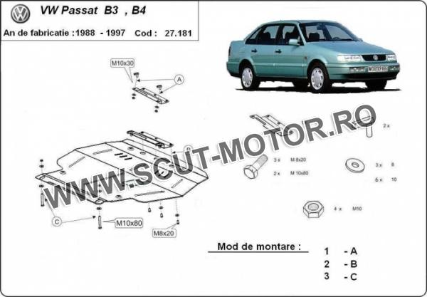 Scut motor Volkswagen Passat - B3, B4 - Diesel 1