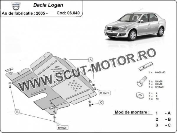 Scut motor Dacia Logan 1 1