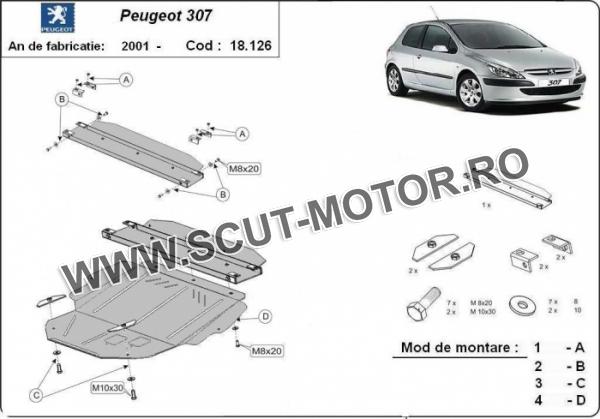 Scut motor Peugeot 307 3