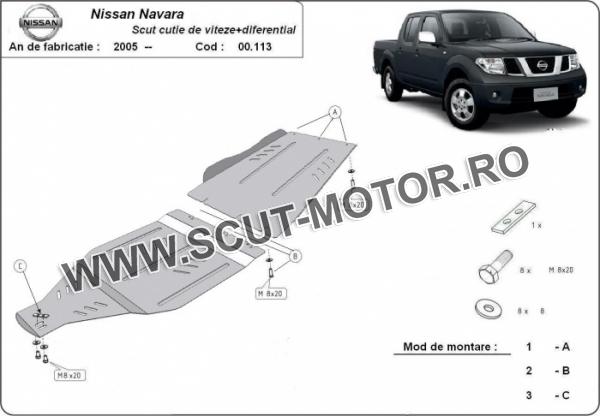 Scut cutie de viteză și reductor Nissan Navara 9