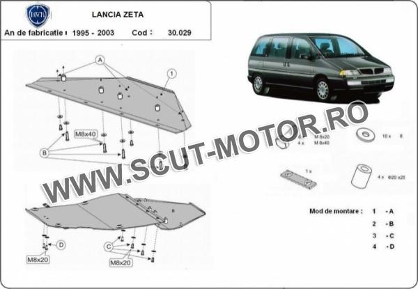 Scut motor și cutie de viteză Lancia Zeta 1