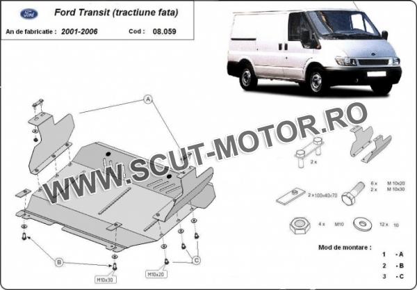 Scut motor și cutie de viteză Ford Transit - tracțiunea față 1