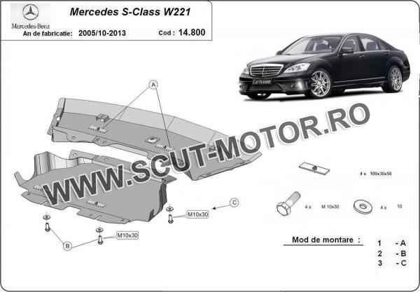 Scut motor Mercedes S-Class W221 - 4x2 1