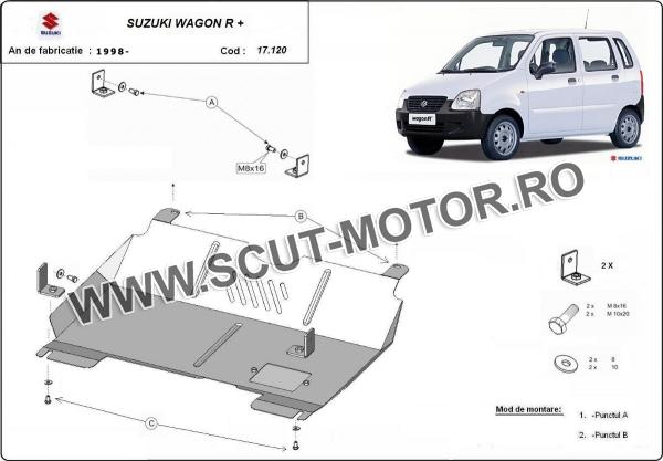 Scut motor și cutie de viteză Suzuki Wagon R+ 1