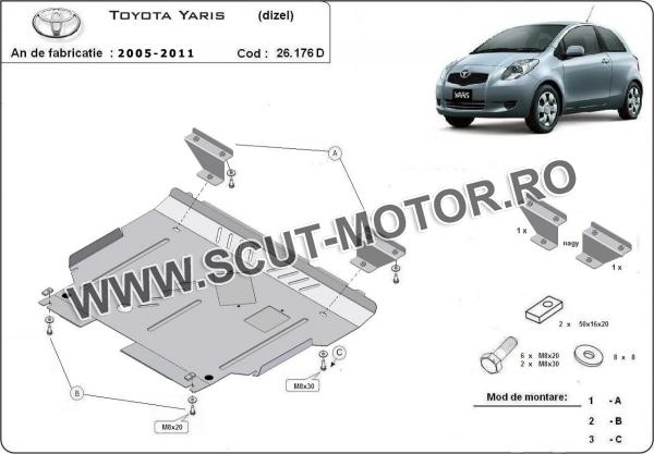 Scut motor Toyota Yaris - diesel 1