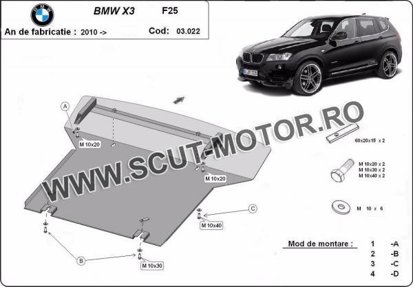 Scut motor BMW X3 - F25 1
