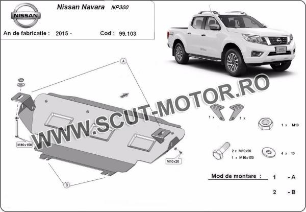 Scut radiator Nissan Navara NP300 după 2015 1