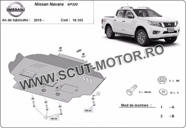 Scut motor Nissan Navara NP300 după 2015 1
