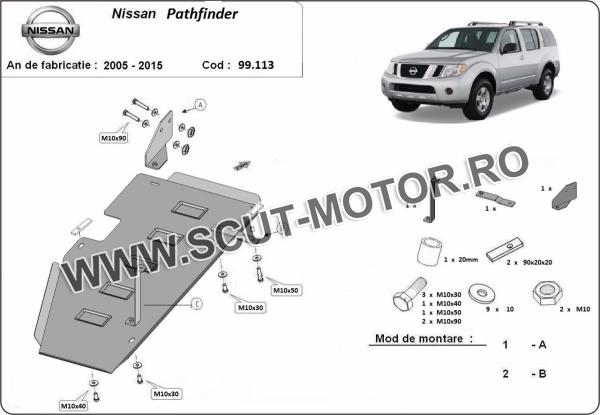 Scut rezervor Nissan Pathfinder D40 1