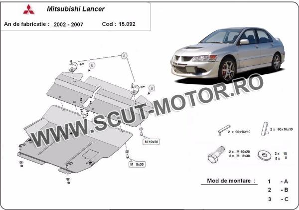 Scut motor și cutie de viteză Mitsubishi Lancer 1