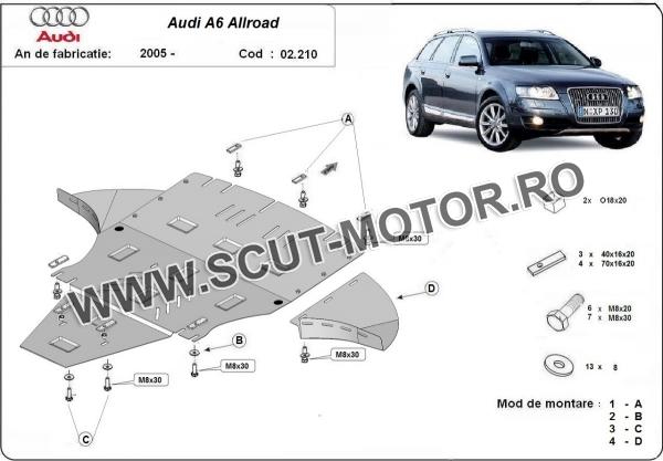 Scut motor Audi A6 Allroad 2 - cu lateral 1