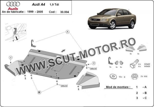 Scut motor Audi A4 B6, 1.9 tdi 1