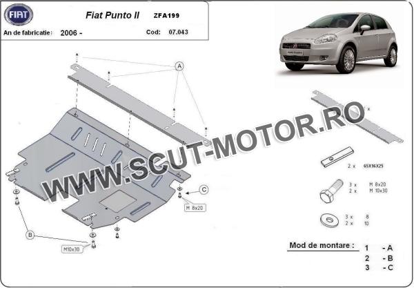 Scut motor Fiat Punto 2 1
