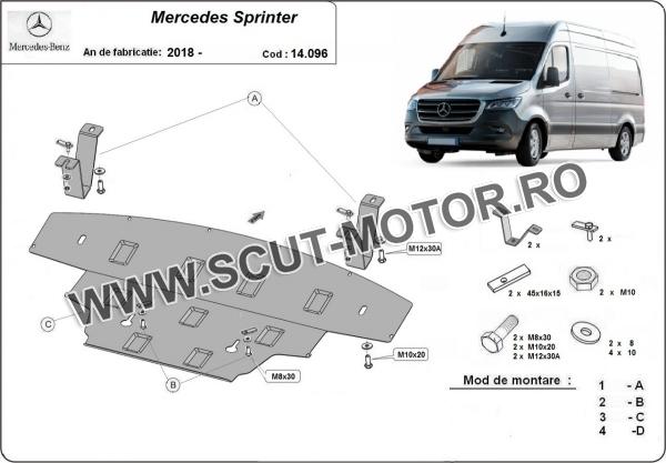 Scut motor Mercedes Sprinter-Tracțiune spate 1