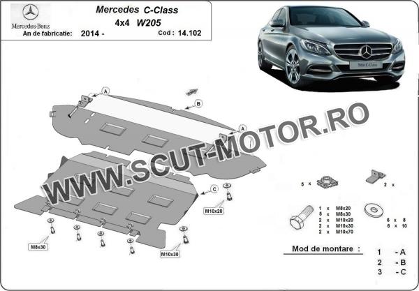 Scut motor  Mercedes C-Class W205 4x4 1
