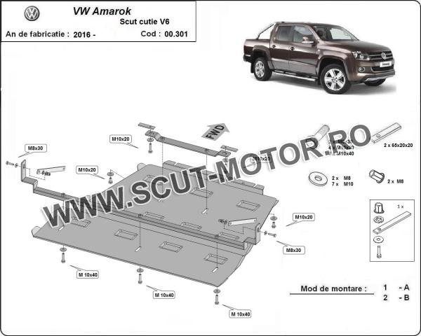 Scut cutie de viteză și diferențial Volkswagen Amarok - V6 Automat 1