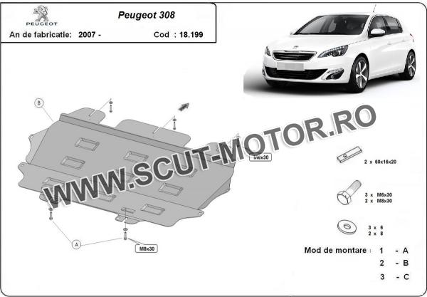 Scut motor Peugeot 308 1