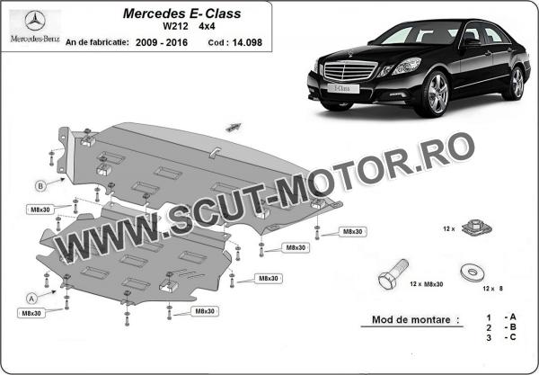 Scut motor Mercedes E-Class W212 - 4x4 1