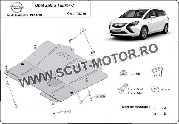 Scut motor metalic Opel Zafira C 1