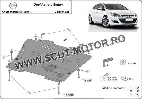 Scut motor Opel Astra J Sedan 1