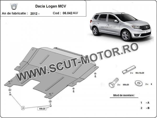 Scut motor metalic din aluminiu Dacia Logan MCV 6