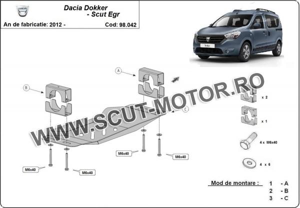 Scut Sistem Stop&GO, EGR Dacia Dokker 1