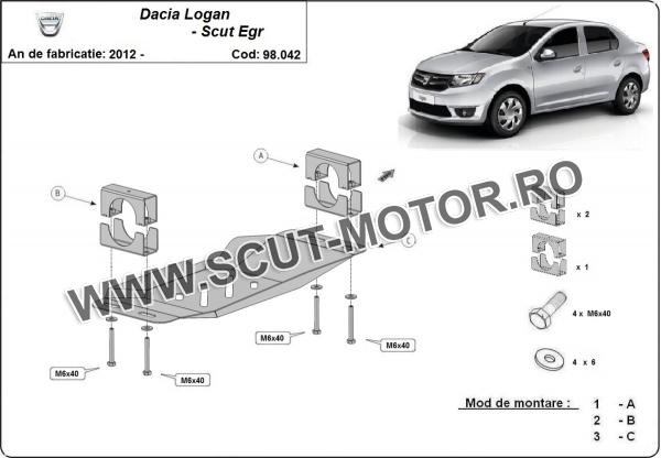 Scut Sistem Stop&GO, EGR Dacia Logan 2 1
