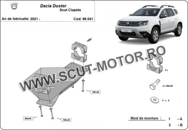 Scut clapeta Dacia Duster 2