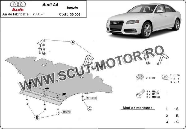 Scut motor Audi A4 B8 Allroad - benzină 2