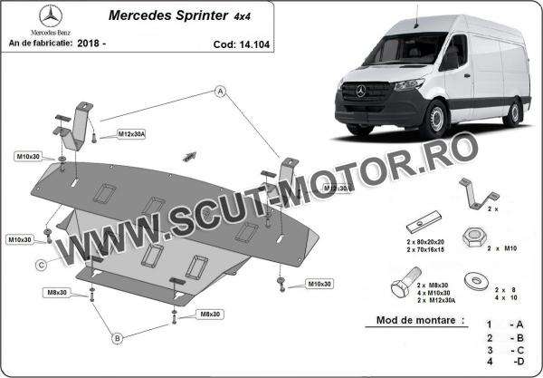 Scut motor Mercedes Sprinter 4x4 3