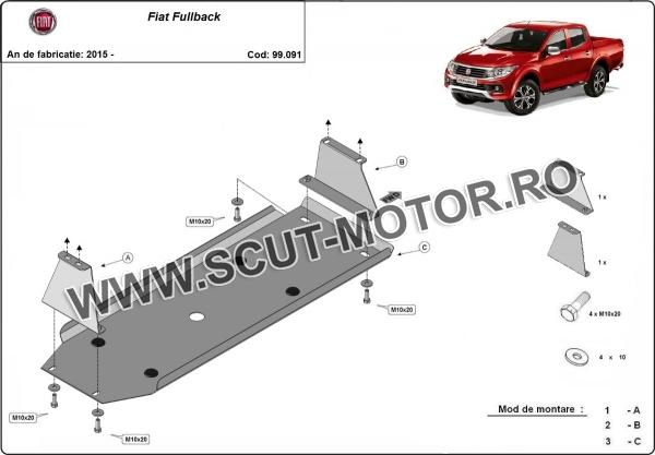 Scut rezervor Fiat Fullback 3