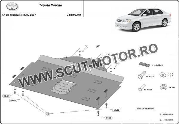 Scut antifurt catalizator pentru Toyota Corolla 7