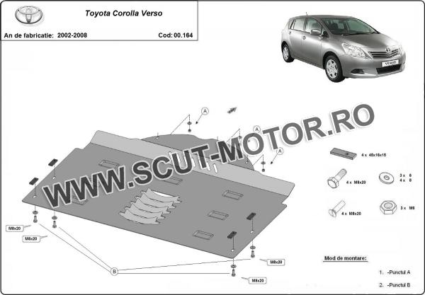 Scut antifurt catalizator pentru Toyota Corolla Verso 7