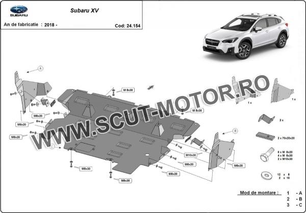 Scut motor metalic Subaru XV 8