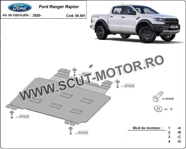 Scut cutie de viteză Ford Ranger Raptor 3