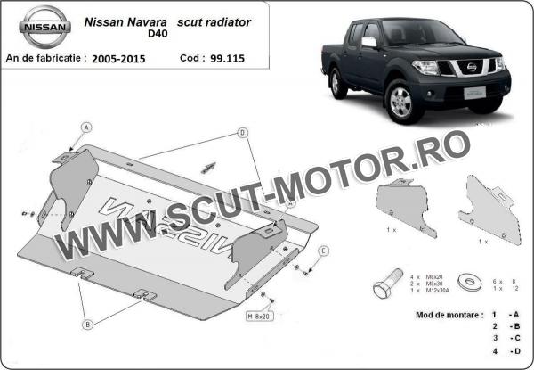 Scut radiator Nissan Navara 3
