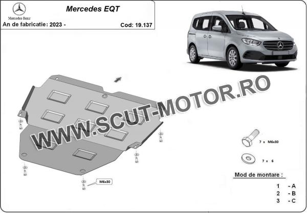 Scut motor Mercedes EQT 1