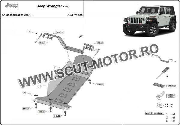 Scut motor  Jeep Wrangler - JL 13