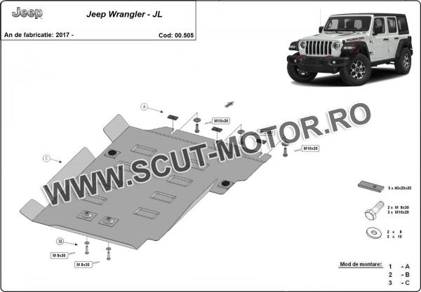 Scut cutie de viteză  Jeep Wrangler - JL 6