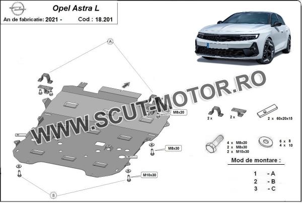 Scut motor Opel Astra L 1