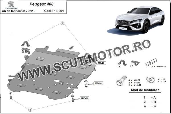 Scut motor Peugeot 408 1