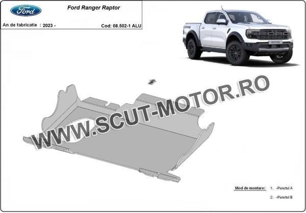 Scut Motor si grup fata Ford Ranger Raptor - Aluminium 3