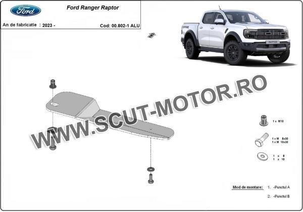Scut filtru combustibil, conducte Ford Ranger Raptor  - Aluminium 3
