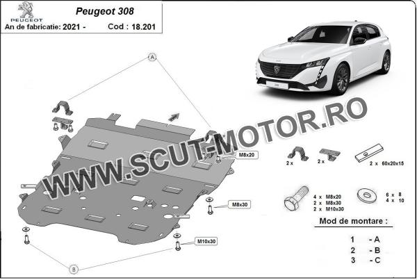 Scut motor Peugeot 308 2