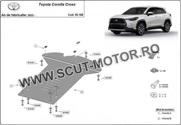 Scut antifurt catalizator pentru Toyota Corolla Cross 5