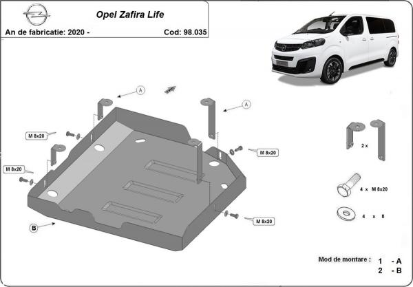 Scut rezervor AdBlue Opel Zafira Life 6