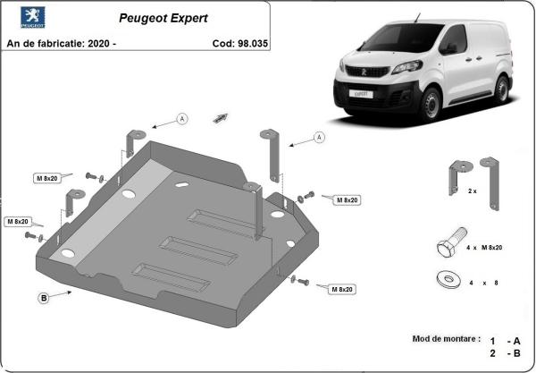 Scut rezervor AdBlue Peugeot Expert 7