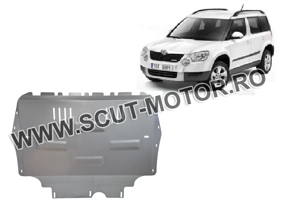 Scut motor și cutie de viteză din aluminiu Skoda Yeti 2009-2012